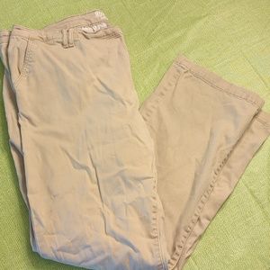 Boot cut khaki pants